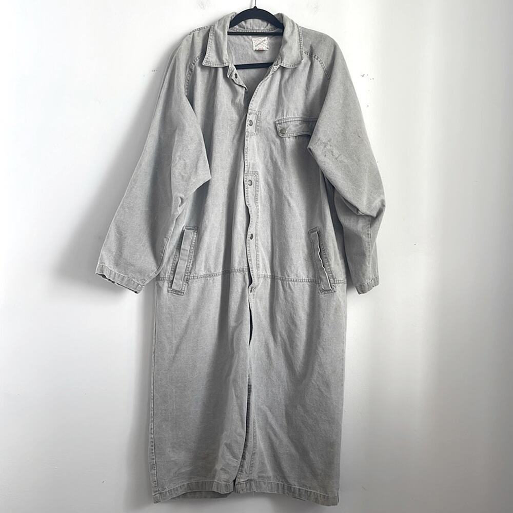 Vintage Rigolletto longline broadcloth oversized snap front duster jacket sz M